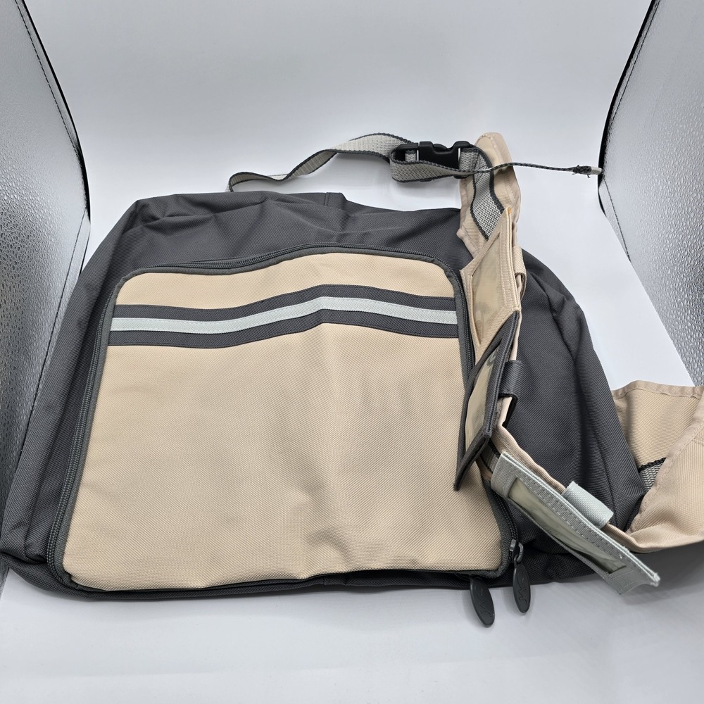 Creative Memories Scrapbooking Cross Body Messenger Bag Tan Gray Canvas Crafts